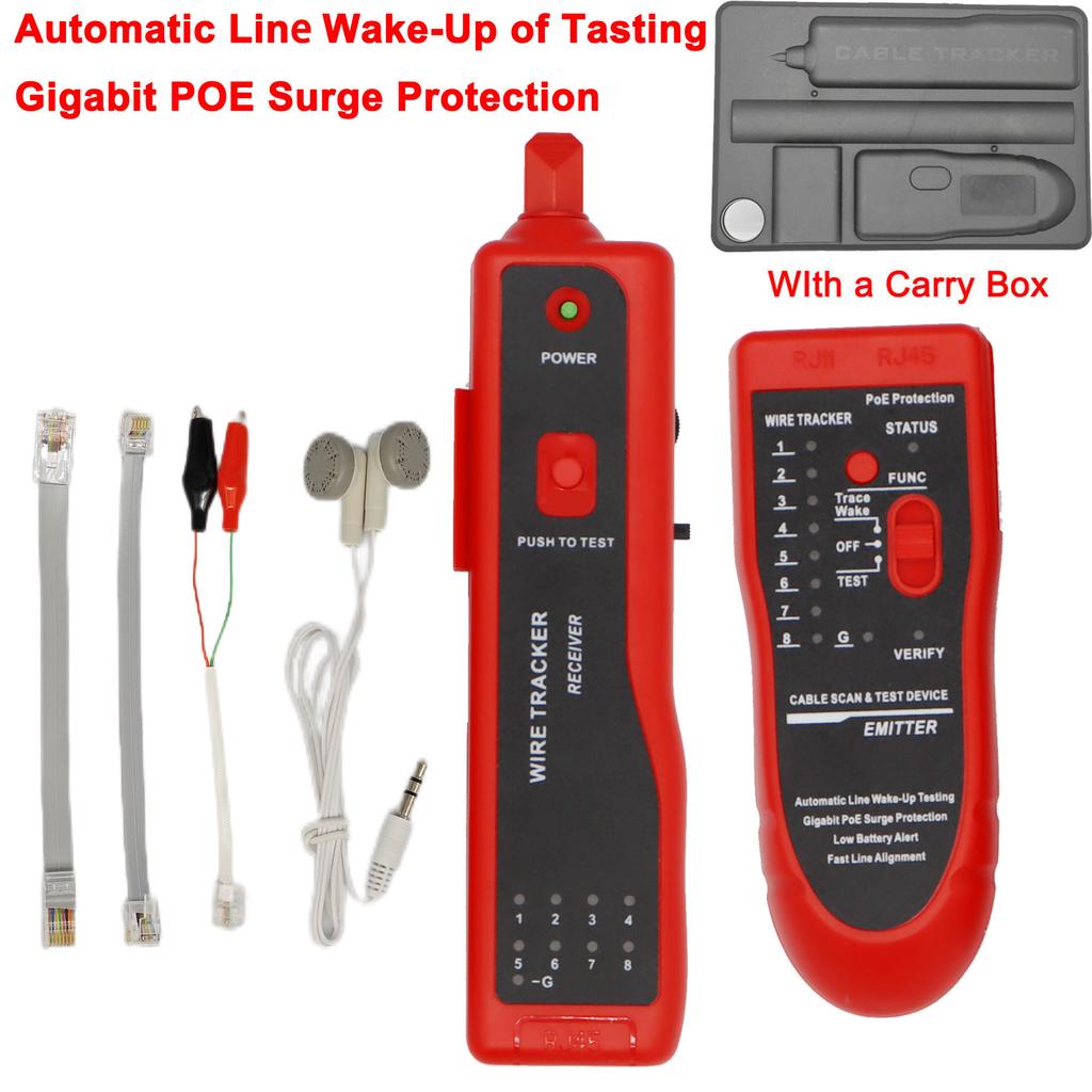 Handheld cable tester multifunctional cable inspection wire measuring instrument for network maintenance telephone line test