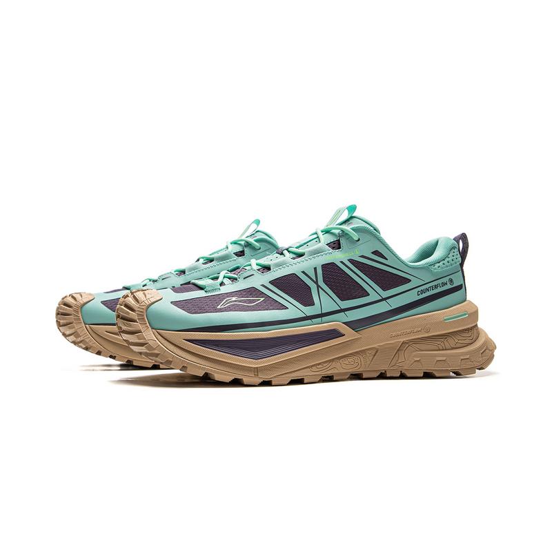 

Новые низкие кроссовки LiNing CF Su Xingchuan для активного отдыха и треккинга, унисекс, зелено-фиолетовые AHTV015-4 43