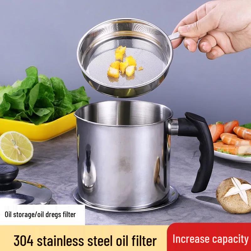 Stainless Steel Oil Strainer Pot