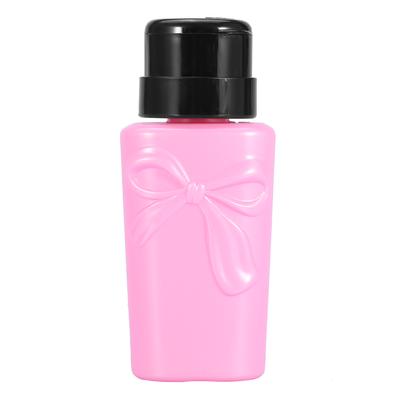 230ML Kunststoff Nail Art Pump Spender Nagellackentferner Leere Flasche Make-up Werkzeug(Rosa)