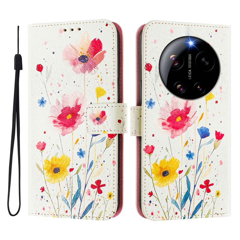 For Xiaomi 17 Ultra Fundas Leather Phone Case for Xiomi Mi 17 Pro Max 17Ultra 5G Coque Flip Cover Wallet Magnetic Painted Cases