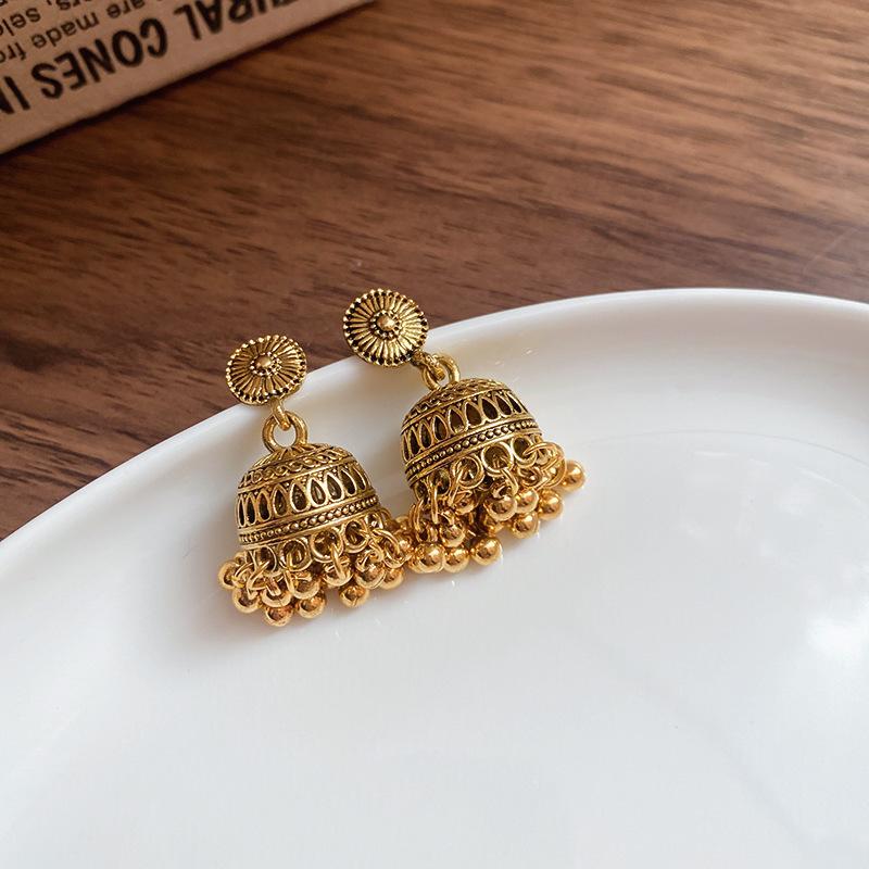 Bohemian Ethnic Style Feathers Fringed Earrings Ear Hooks Personalized Vacation Wind Ears