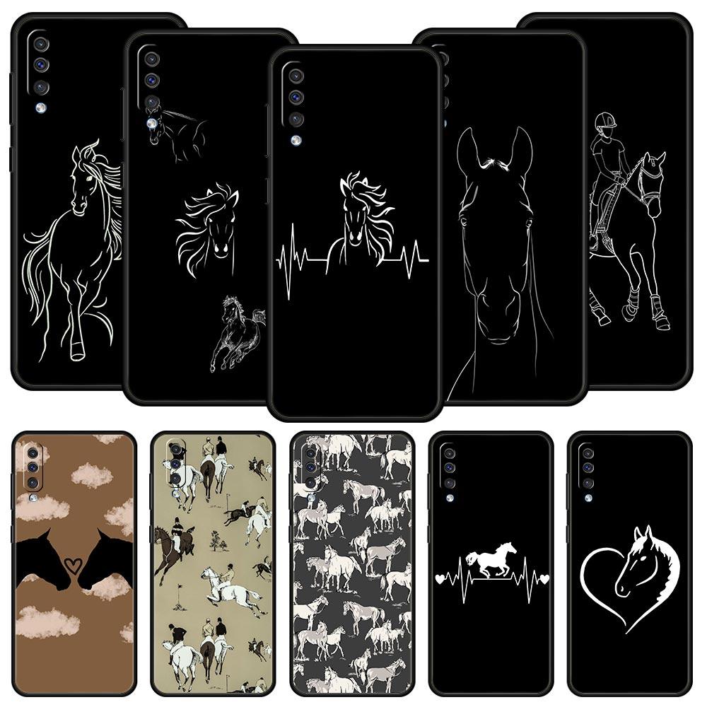 Animal Horse Phone Case For Samsung Galaxy A56 A36 A26 A34 A17 A16 A06 A14 A12 A54 A72 A70 A30 A24 A22 A20e A52 A50 A40 A32Cover
