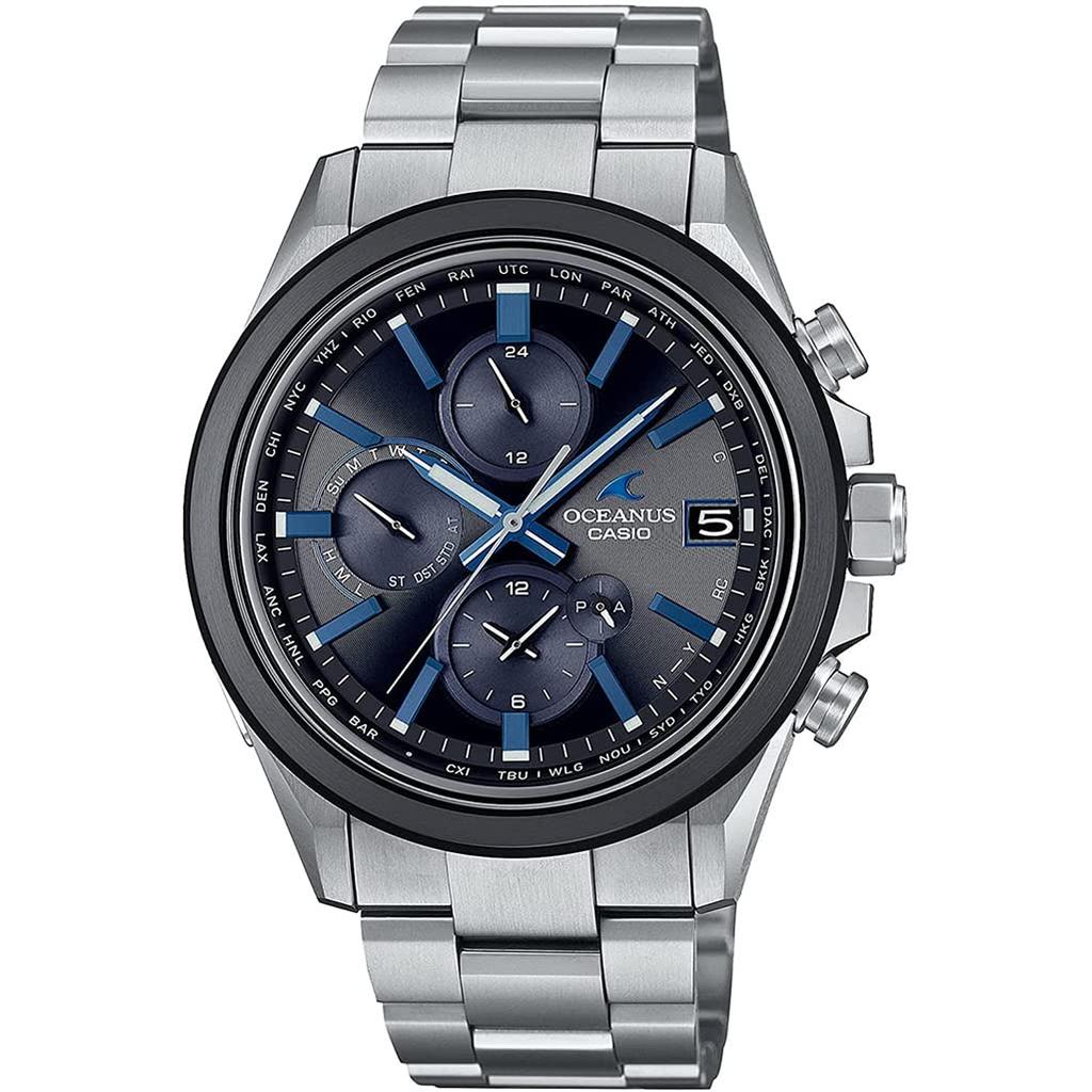 CASIO OCEANUS Analog Display Calendar Solar Round Watch Men's OCW-T4000A-1AJF
