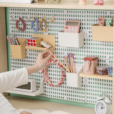 Bohrloses Dormitory-Lochplattenregal für Schreibtisch und Wandaufbewahrung