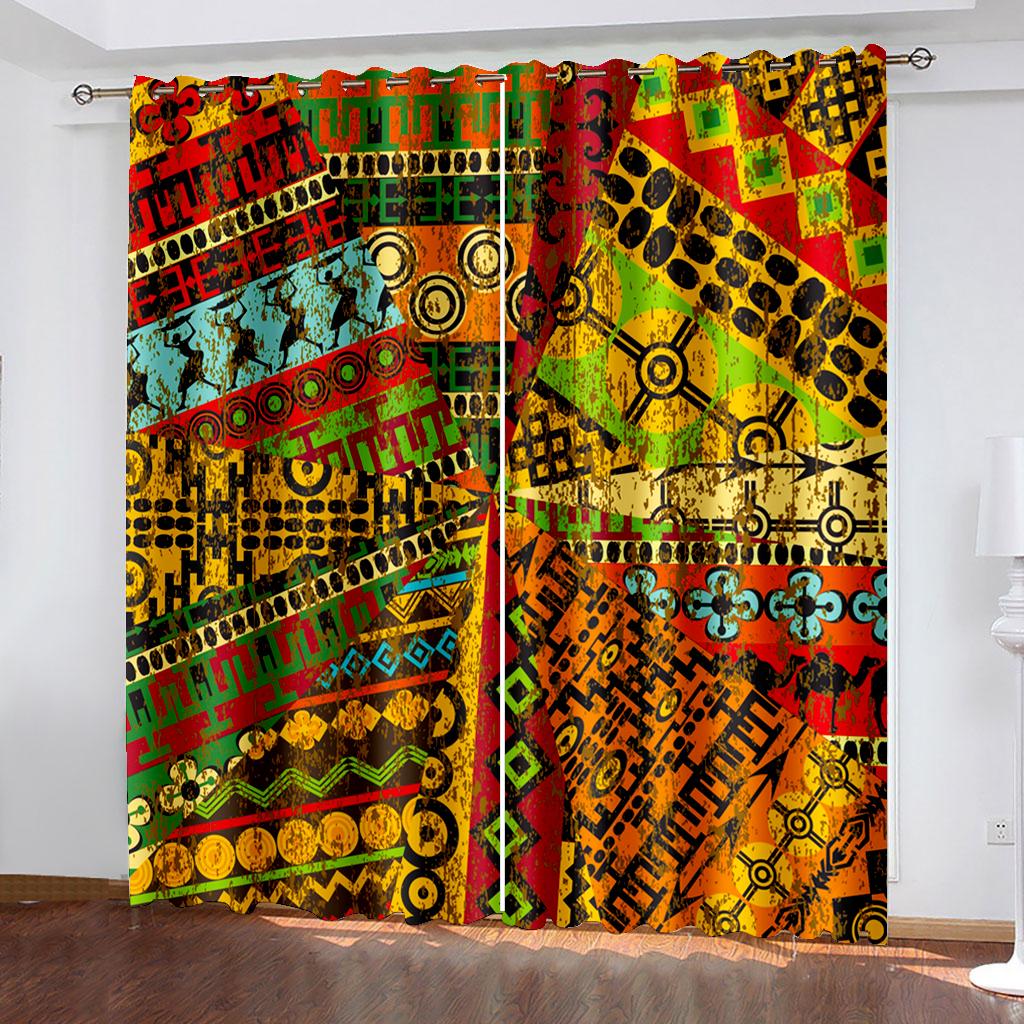 High Quality Living Room Bedroom Curtains Messy Pattern Curtains Boys and Girls Gifts Home Decor Shading Windshields