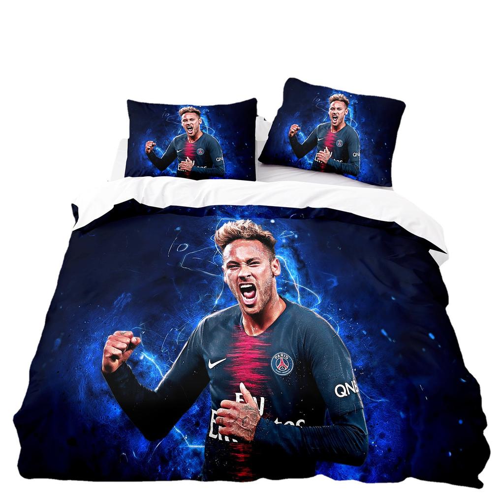 3D Three-Piece Size Football Series C Luo Quilt Cover Quilt Cover Home Textile