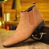 Stivali Uomo Stivaletti Chelsea Classici Moda Casual Alla Caviglia Botas Stivaletti Eleganti in Pelle per Uomo Stile Britannico Stivaletto Corto Botas