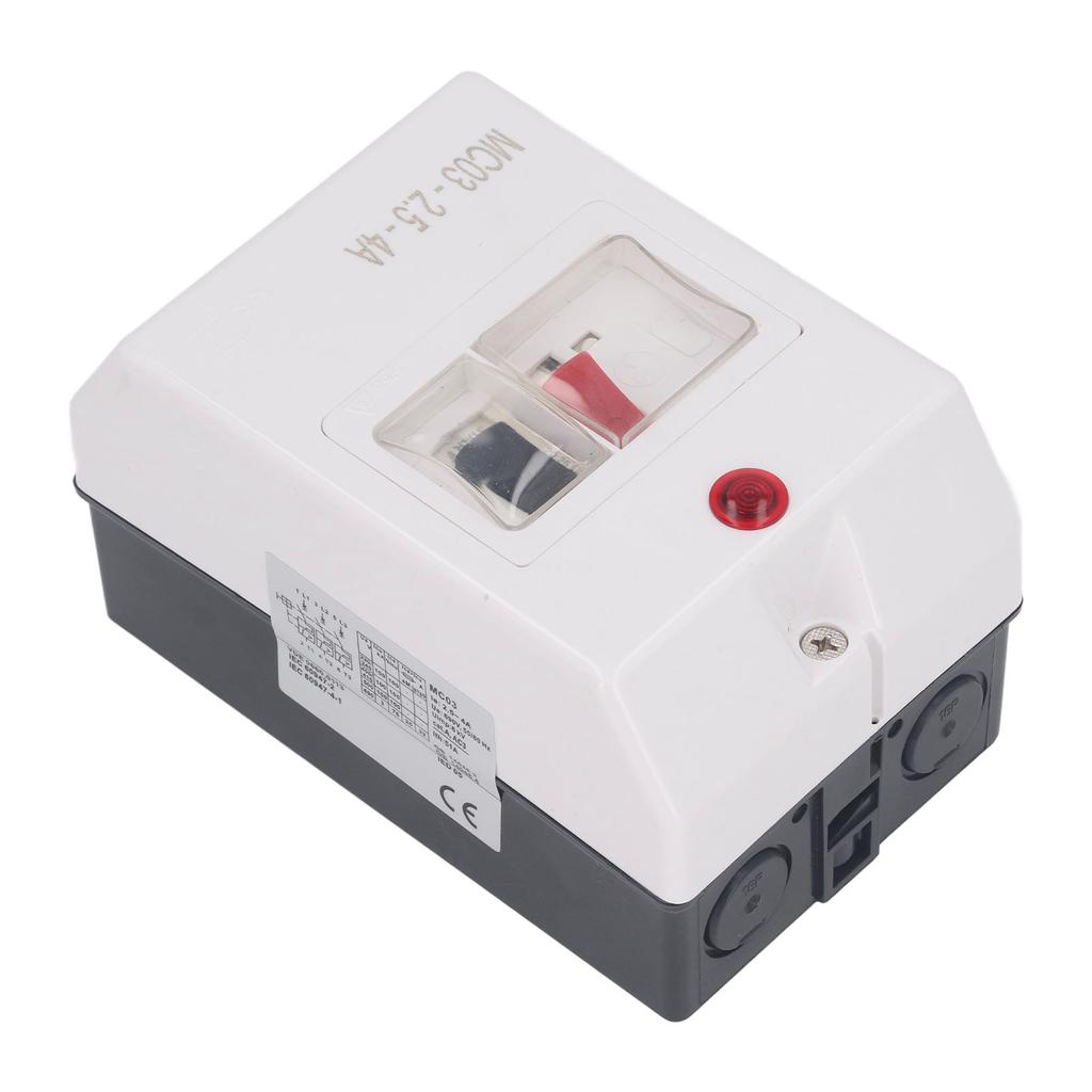 Motor Circuit Breaker IP55 Waterproof Motor Protector Switch with Signal Light 2.5‑4A 230 240V 400 415V 500V 690V
