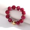 New Resin Round Beaded Chain Necklaces Bracelets for Women Man Statement Marbling Color Acrylic Choker Handmade Jewelry Gift