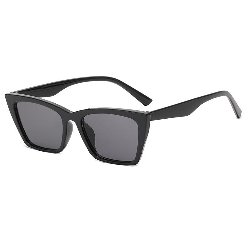

2026 New Fashion Square Sunglasses Women Retro Luxury Brand Designer Cat Eye Sun Glasses Female Trendy Black Tea UV400 Shades чорний