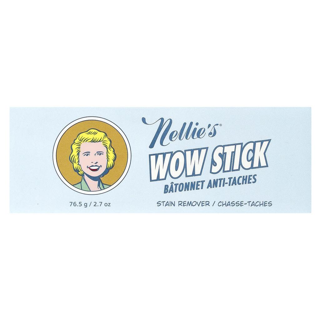 Nellie'S, Wow Stick, Stain Remover, 2.7 Oz (76.5 G)