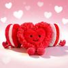 10Cm Love Heart Soft Stuffed Plush Toys Home Desktop Ornament Valentine'S Day Romantic Gifts For Girlfriend Heart Plushies Doll