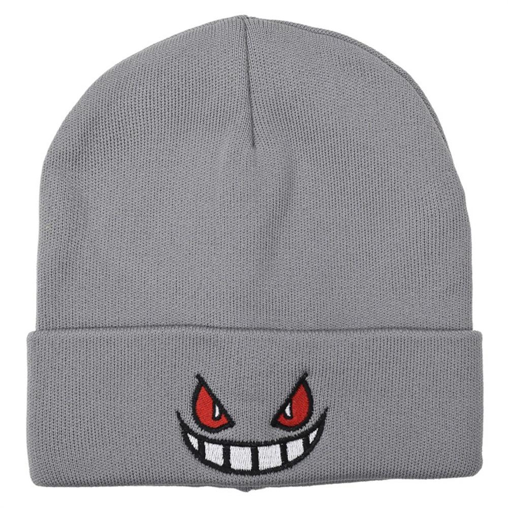 1 Stück Bestickte Strickmütze Beliebter Amerikanischer Anime Cartoon Bestickte Gestrickte Herbst/Winter Warme Mütze Urin Gestrickte Mütze