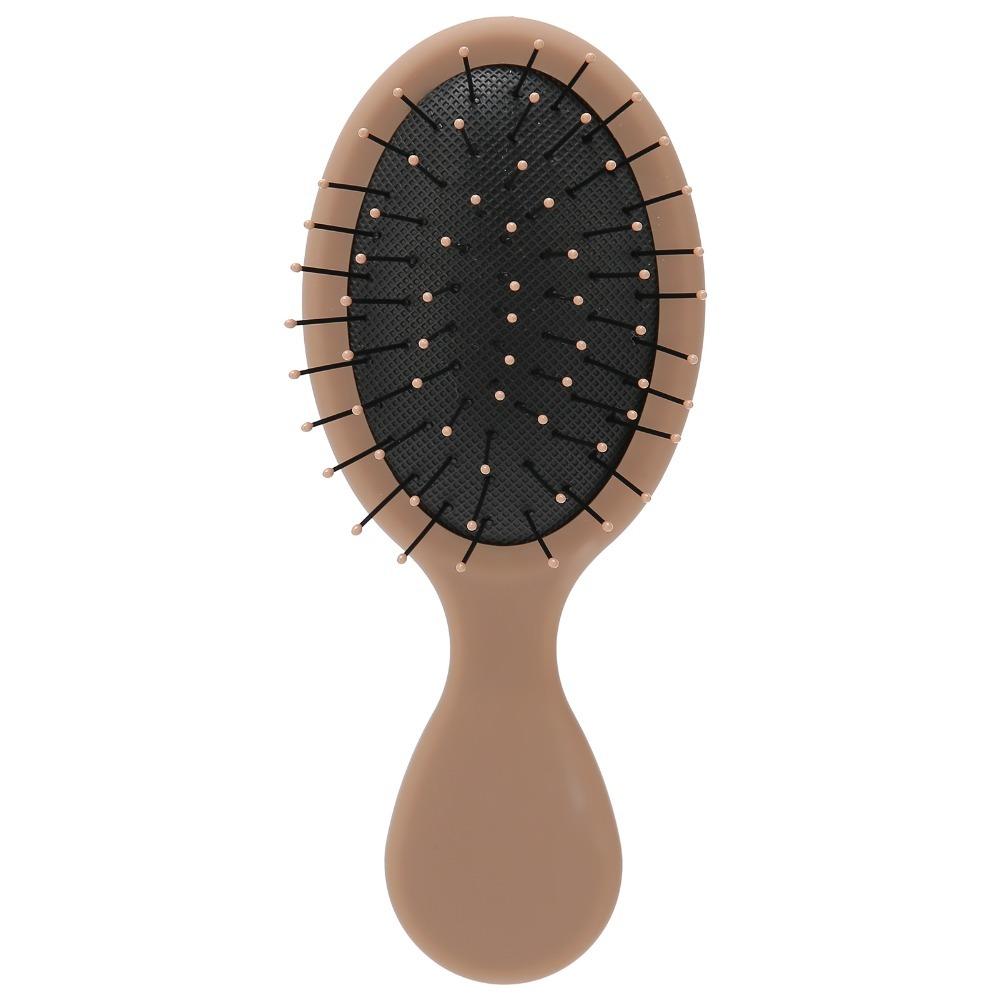 Portable Hair Straightening Brush Vented Paddle Hairbrush Hair Detangler Brush For Travel коричневый