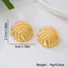 2 PCS/Set Vintage Conch Geometric Irregular Metal Jewelry Earrings Necklace Sets for Women Girls Creative Design Sense Sets