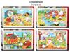 Wooden Animal Jigsaw Puzzle with Frame for Children 0-3 Years – Educational Toy & Gift