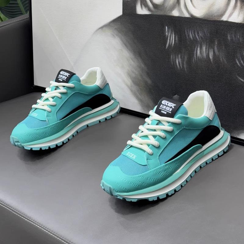 2025 New Simple Low Cut Men's Sneakers Thick Soled Height Increasing Soft Soled Casual Running Shoes Zapatos Para Hombres