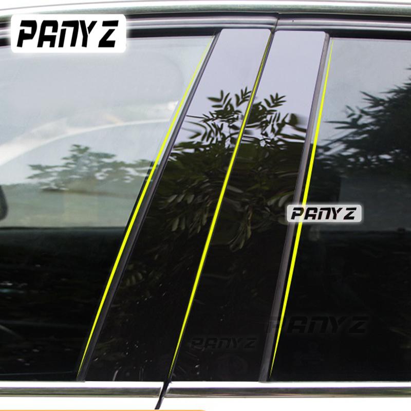 

8 шт. глянцево-черные полированные стойки стоек, подходящие для Infiniti FX35 FX45 2003-2008, отделка окна, заглушка для колонки BC Glossy Black