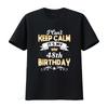48 Years Old shirt I Can t Keep Calm It s My 48th Birthday vintage Washed fashion homme Versatile streetwear graphic Breathable