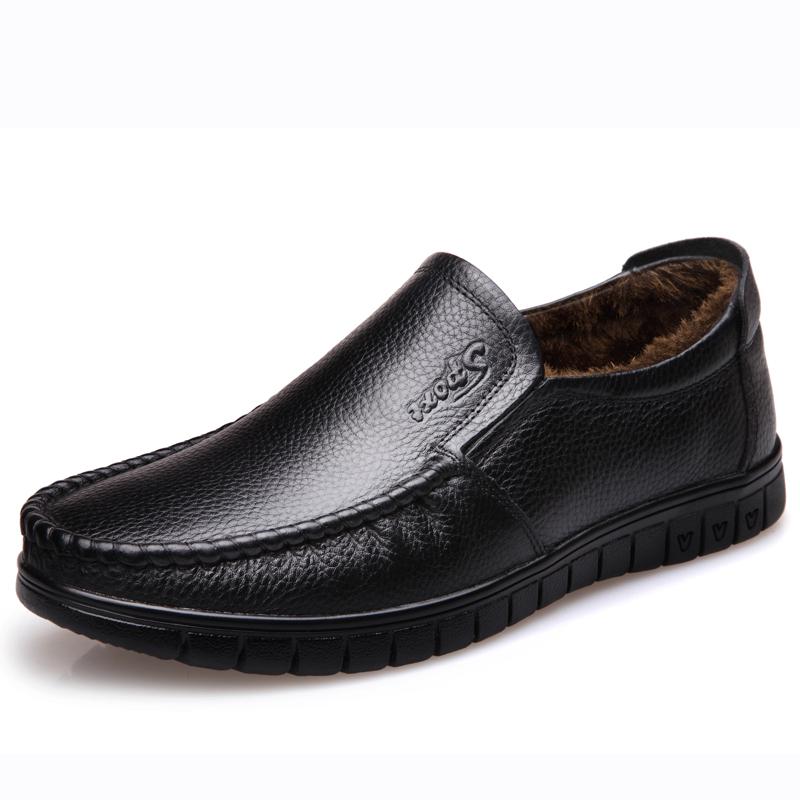 

Hot Sale Leather Casual Shoes Men All-match Outdoor Soft Driving Shoes Lightweight Skate Shoes Men Moccasins Flats Mens Sneakers 38