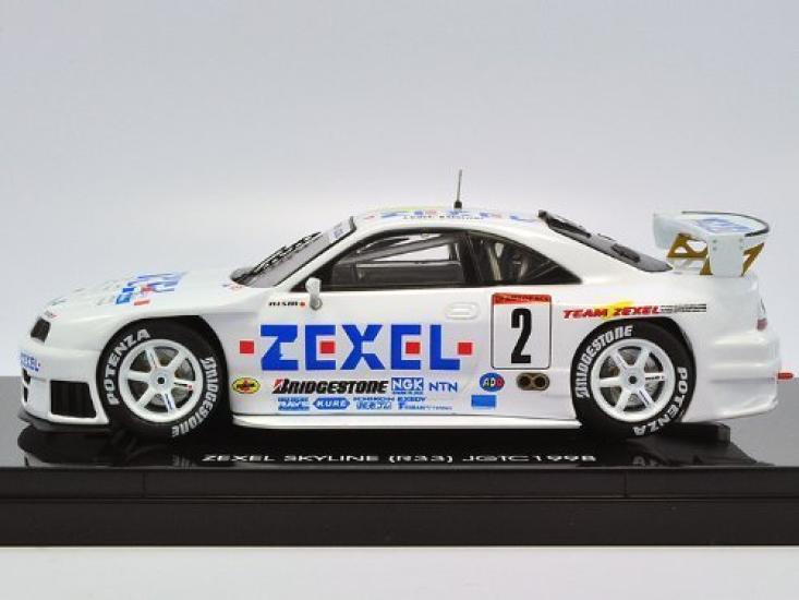 Ebro Scale Zexel Skyline JGTC 1998 Low Downforce White Finished Model 1/43 #2 [R33]