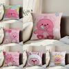 Custom Zanmang L-Loopy Throw Pillow Case Anti-dustmite Pillowcase Invisible Zipper Silky Short Plush Sofa Cushion Cover