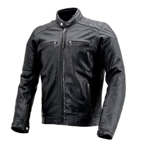 Daytona Motorcycle Leather Jacket Genuine Leather (Waxed) Spring/Autumn Cafe Riders DL-006 Black XL Size (Men's) 23703