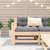 VidaXL Garden Sofa Armrest with Cushion, Seat with Backrest, Patio Terrace Backyard Outdoor Armchair, Wood 844920