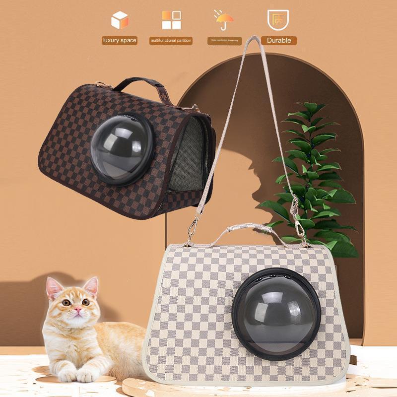

Сумка для кошек Сумка для прогулок с кошками Космическая капсула Портативный рюкзак-мессенджер на одно плечо для домашних животных