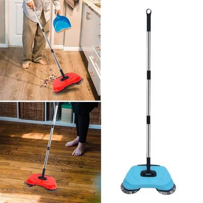 3-in-1 Design Handbesen Verstellbarer Griff Bodenkehrer 360° Teppichkehrer Hartboden