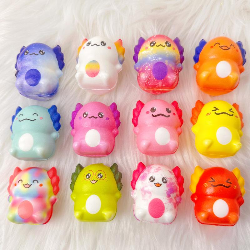 5/10Pcs Slow Rising Toy Kids Adult Mini Kawaii Newt Cute Stress Relief Squeeze Toys Fun Birthday Party Favors And Novelty Prizes Random 5pcs