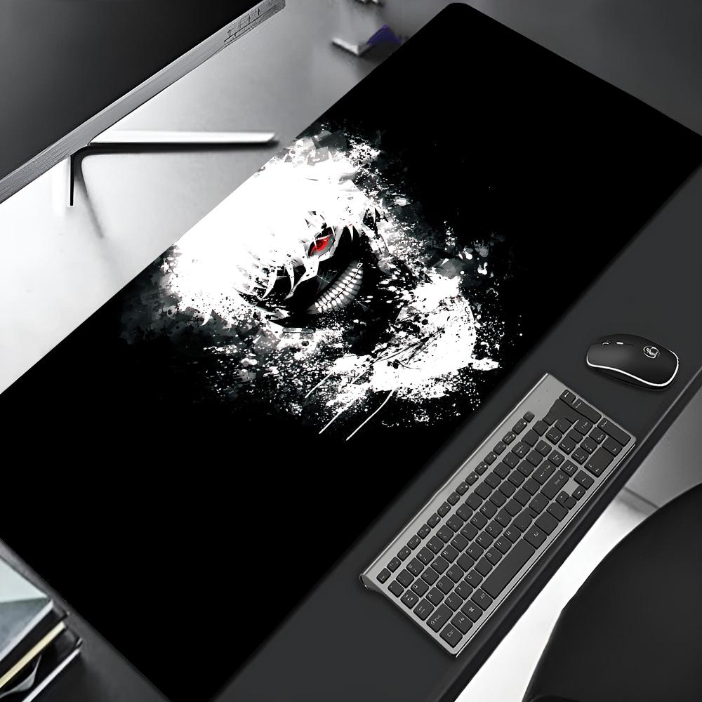 

Коврик для мыши Tokyo Ghoul с краем, большой игровой, с фиксацией, для DIY печати, для компьютерного геймера, большой резиновый, арт-коврик для мыши, коврик для стола ноутбука 600x300x2mm