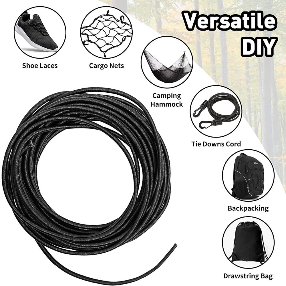 Zubehör zum Nähen Gummi Elastisches Band Bänder Stoß Starkes Seil Slips Saugfähig Bungee 10 Meter Gummibänder DIY Bekleidung Kunsthandwerk
