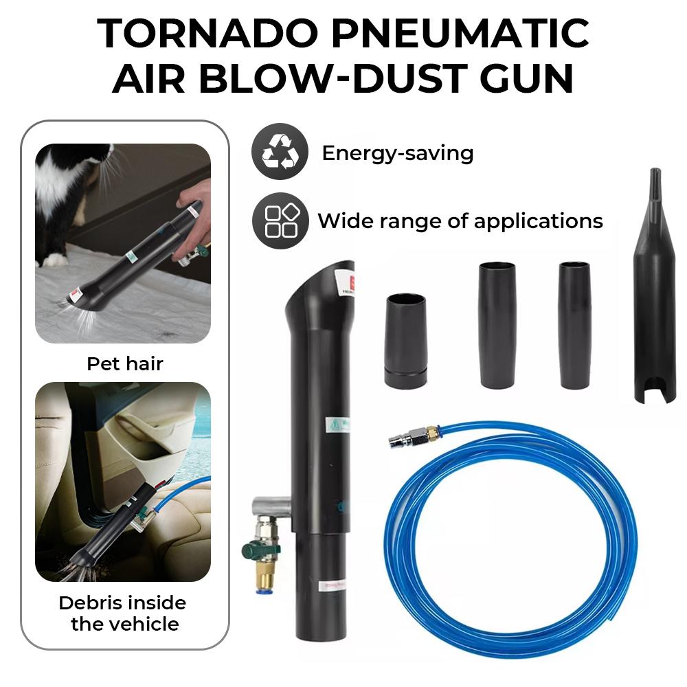 Tornado Pneumatic Air Blow Dust Gun Car Wash Interior Cleaning Gun for Blaster Vacuum Cleaner Tornador Vacuum Gun Car Detailing