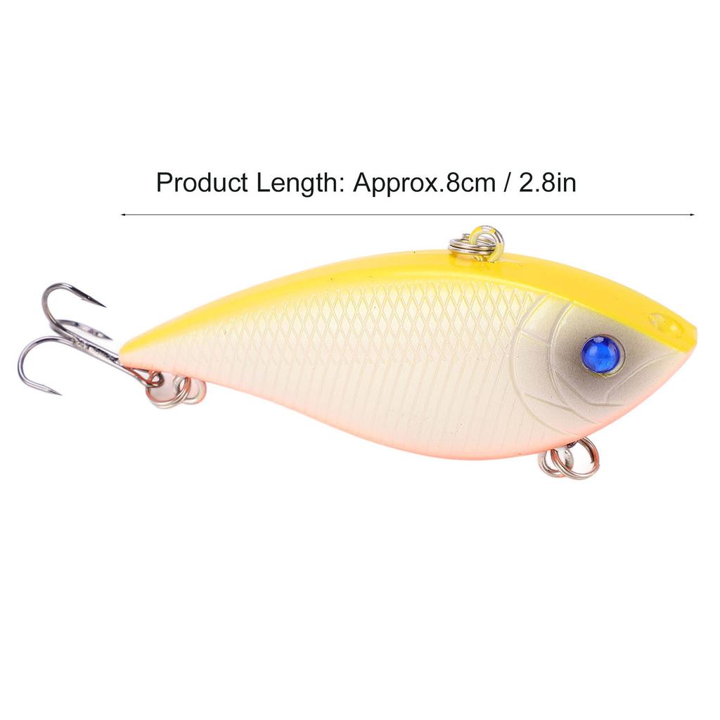 8pcs 11g 7cm Floating Fishing Lure 3D Lifelike Eyes Artificial Fishing Luya Bait for Sea