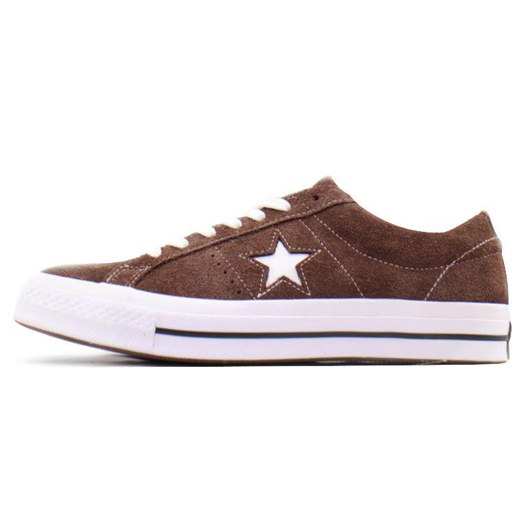 

Кроссовки унисекс Converse One Star Low Chocolate коричнево-белые 162573C