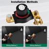 AT19-For Car Battery Disconnect Switch, Top Post Battery Disconnect Switch, 12V-48V Battery Cut/Shut Off Kit For Car RV Boat Tru
