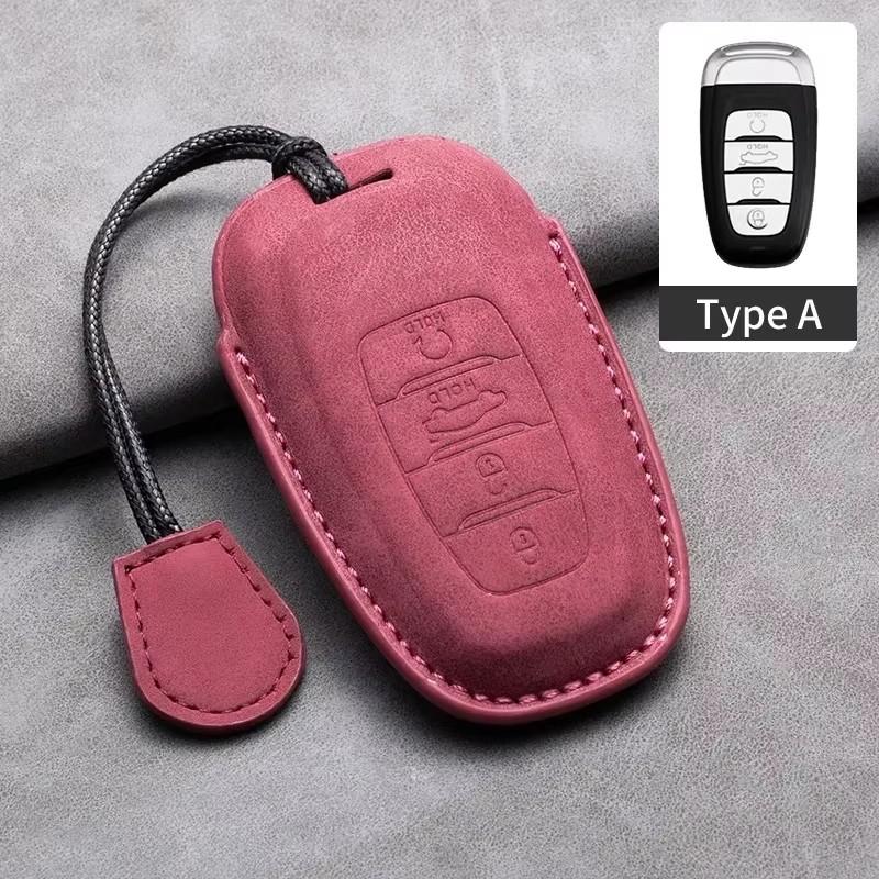Leather Car Metal Key Case Cover For Suzuki Swift Kizashi Vitara SX4 Baleno Ignis Ciaz S-cross Ertiga Key Chain Accessories