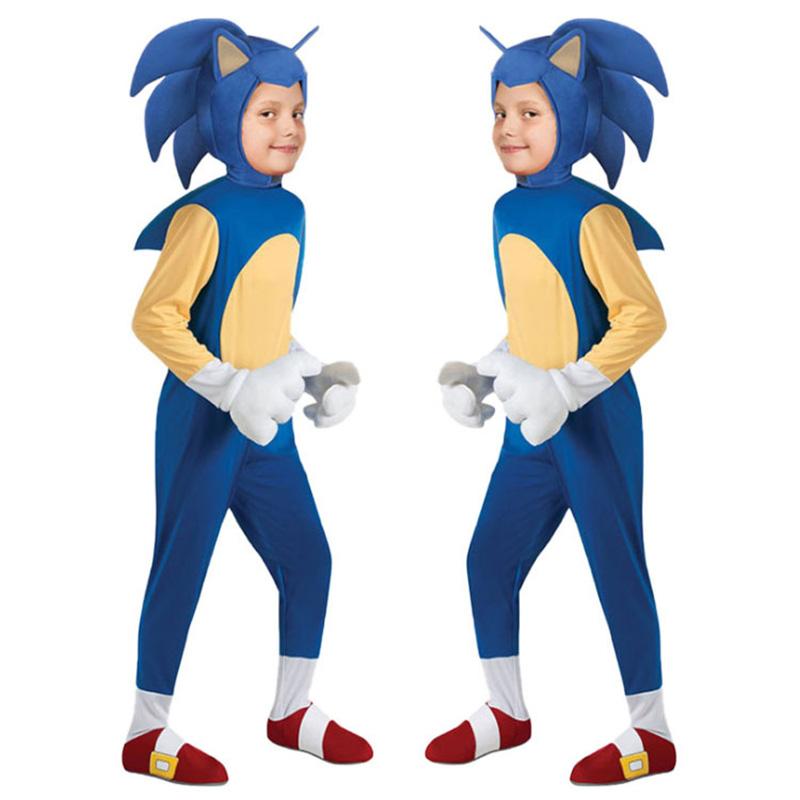 Cartoon Sonic Sonic Kid Cosplay Game Dress Up Stage Performance Props Costume