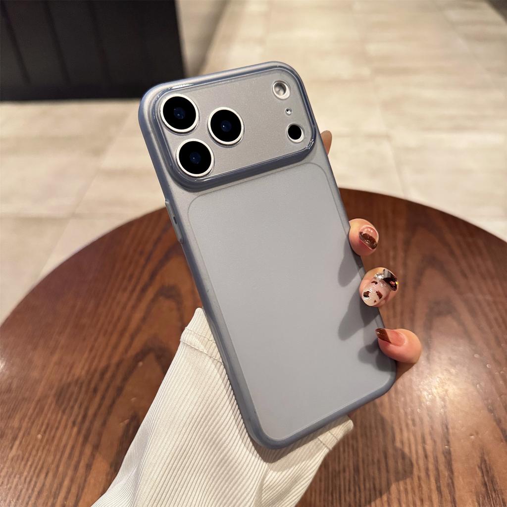 Ultra Dünne Schlanke Frosted TPU Weiche Handyhülle für iPhone Air 17 16 15 14 13 Pro Max Matt Transluzent Einfache Rückabdeckung
