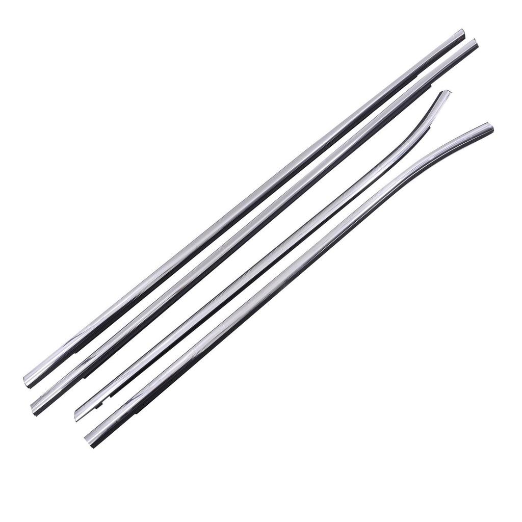 Compatible Window Glass Trim Strips for 15-25 Murano Models: Front and Rear Exterior Water Deflector Strips