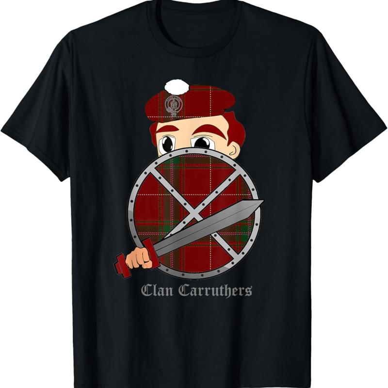 Clan Carruthers Surname Last Name Scottish Tartan Crest T Shirt