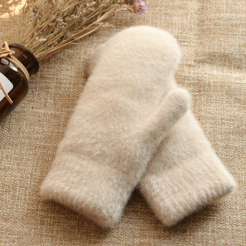 Thick Velvet Warm Women's Winter Gloves, Warm and Comfortable for Cycling in Autumn and Winter Practical for Daily Life Supplies