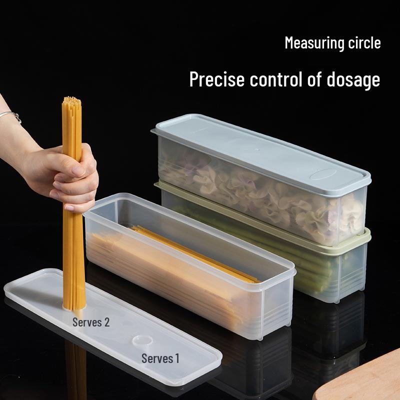 Large Capacity Spaghetti Storage Box - Rectangular, Long-Strip Noodle Keeper