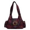 Spring and Summer Women's Leopard Print Washed Tote Bag, Multifunctional European and American Shoulder Bag, Fashionable Hand-held Crossbody Bag