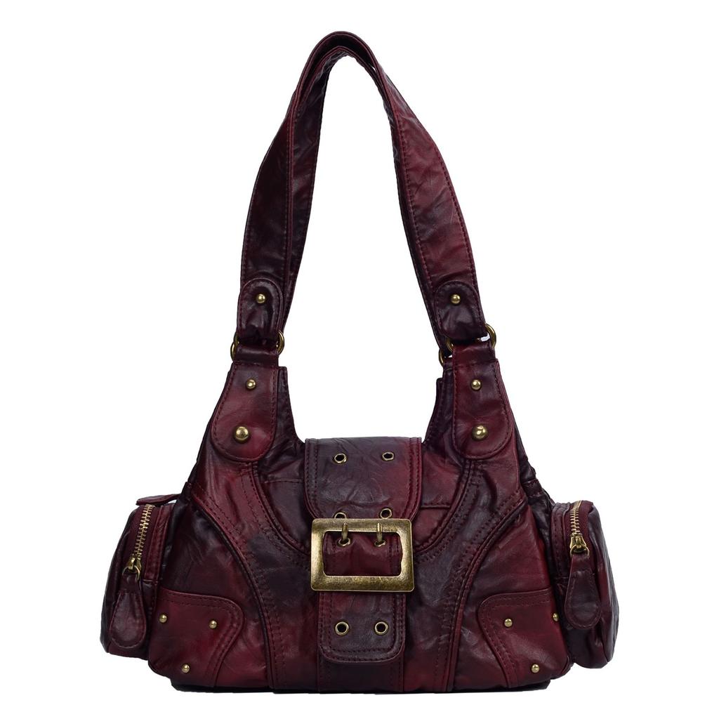 Spring and Summer Women's Leopard Print Washed Tote Bag, Multifunctional European and American Shoulder Bag, Fashionable Hand-held Crossbody Bag