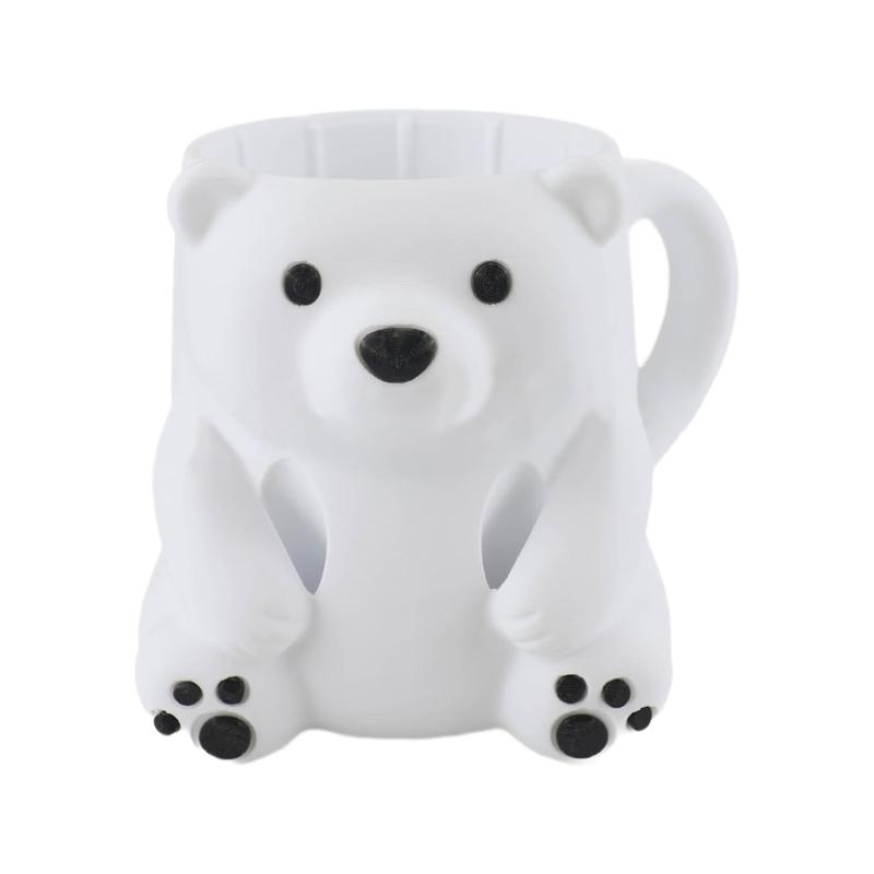 Funny Animal Ice Cream Pints Holder With Insulated Sleeve Builts In Storage Drawer and Spoons Dessert Organizers