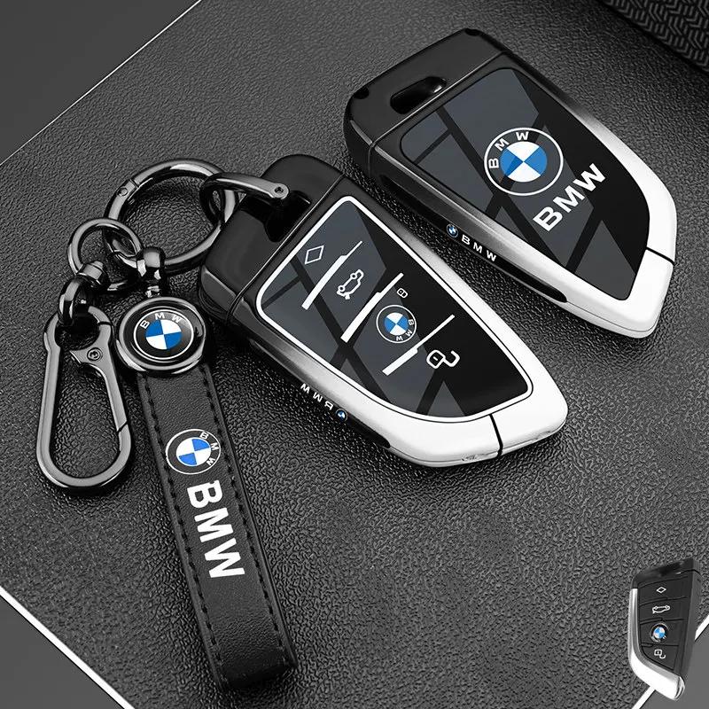 Metal NFC Car Card Key Cover Fob Case Shell for BMW 1 3 New 5 7 8 Series X1 X3 X5 X6 X7 F30 G20 F34 F31 G30 G01 F15 I3 M4 535le LVAXC1