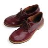 Belle & Sofa, a Soft Patent Leather Mannish Shoe with Laces, Made In Japan, Size 24.5 Cm, 3E, Wine, A3301